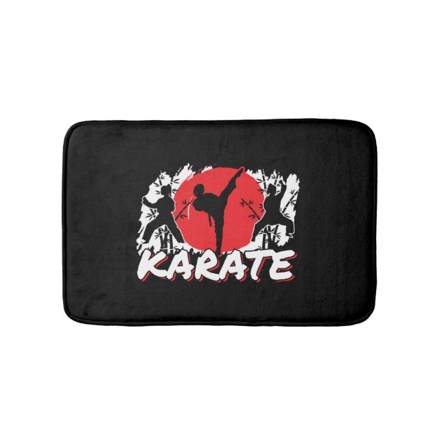 Karate Japan Japanese Theme Bath Mat (Front)