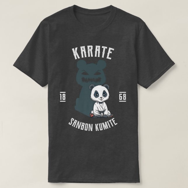Karate Japan Panda  Karate Japanese Martial Arts  T-Shirt (Design Front)