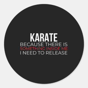 Karate Japanese Martial Arts Shotokan Martial Arti Classic Round Sticker