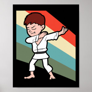 Karate Judo Jujutsu Taekwondo Kickboxing Dabbing D Poster