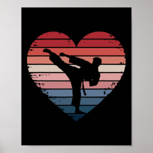 Karate Judo Martial Arts Valentine Heart Love Boys Poster