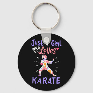 Karate Just A Girl Who Loves Karate Gift Key Ring