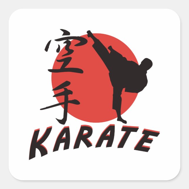 Karate Karate Square Sticker (Front)