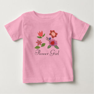 Karate Kat flower girl top--to personalise Baby T-Shirt