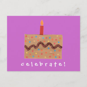 Karate Kat Graphics birthday invitation Postcard