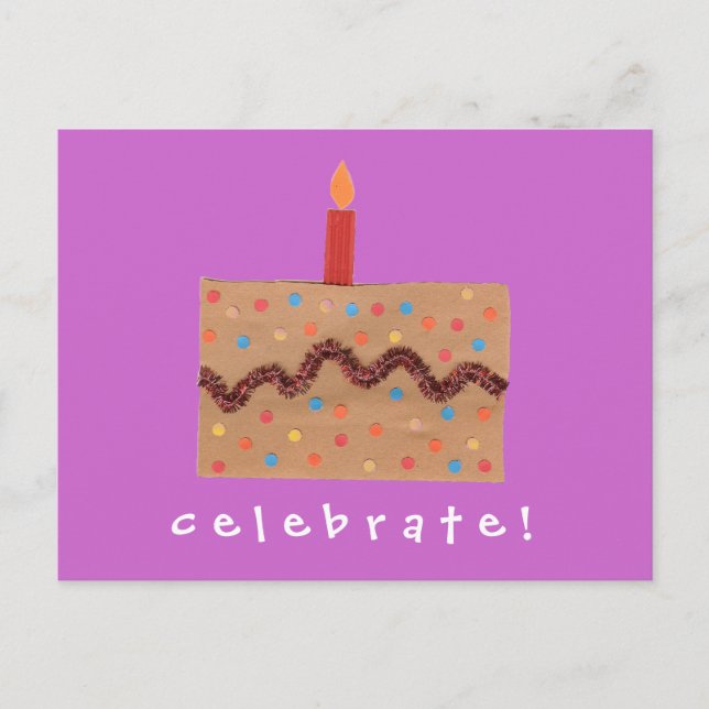Karate Kat Graphics birthday invitation Postcard (Front)