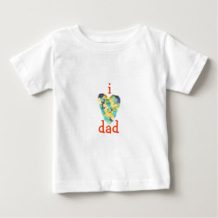 Karate Kat Graphics I-love-dad Baby T-Shirt