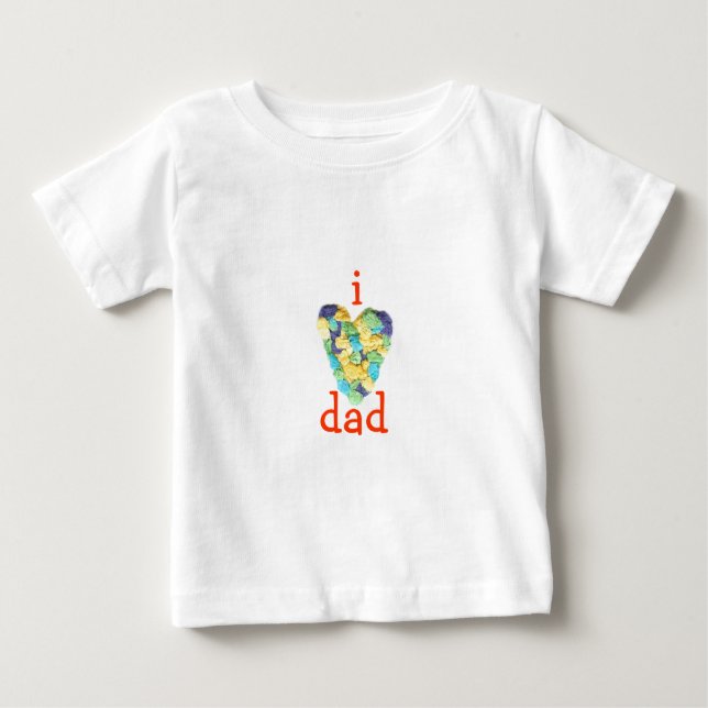 Karate Kat Graphics I-love-dad Baby T-Shirt (Front)