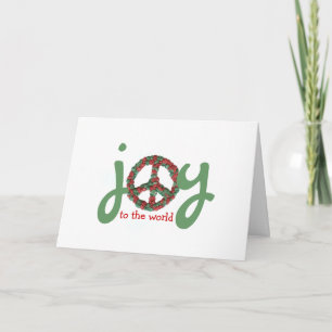 Karate Kat peace-and-joy Holiday Card