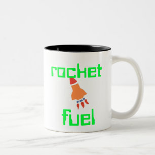 Karate Kat rocket Two-Tone Coffee Mug