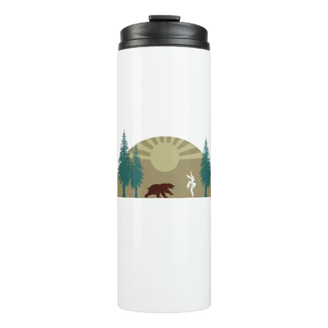 Karate Kick Bear Thermal Tumbler (Front)