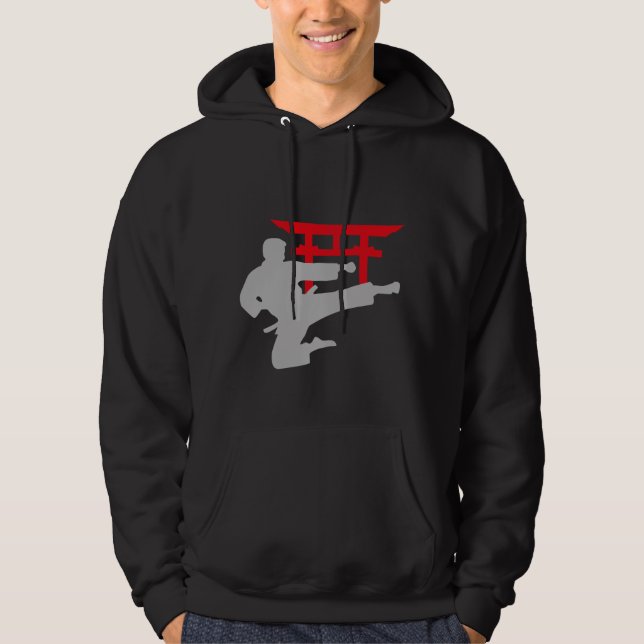 Karate Kick Torii Gate Hoodie (Front)