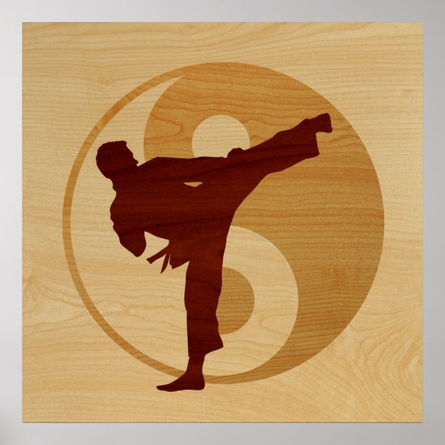 Karate Kick-Yin Yang. Poster (Front)