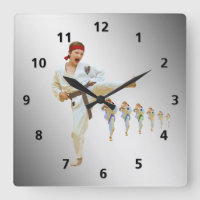 Karate Kicking Brown Belt Customisable