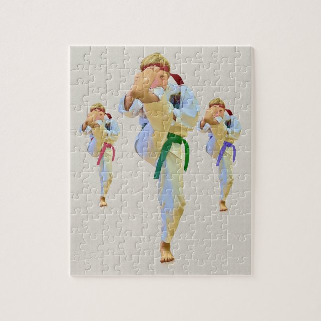 Karate Kicking Puzzle (Vertical)