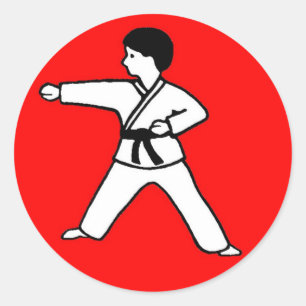 Karate Kid 1 on red sticker