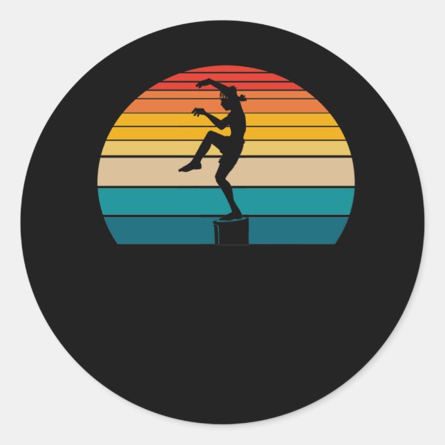 Karate Kid - Crane Kick Classic Round Sticker (Front)