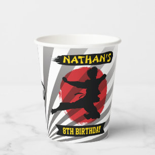 Karate Kid Martial Arts Cobra Kai Paper Cups