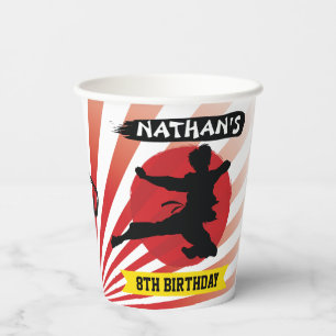 Karate Kid Martial Arts Cobra Kai Paper Cups