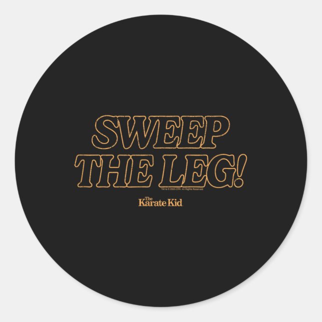 Karate Kid - Sweep The Leg  Classic Round Sticker (Front)
