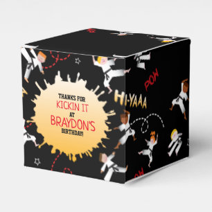 Karate Kids Children Birthday Party Favor Gift Box