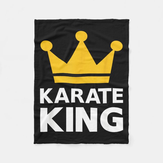 Karate king fleece blanket (Front)