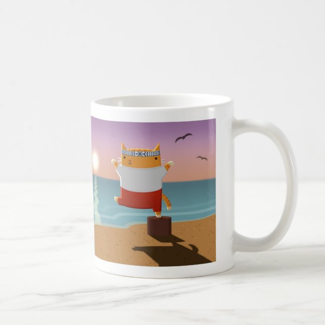 Karate Kitty! Coffee Mug (Right)