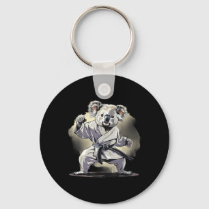 Karate Koala Motif Taekwondo Jiu-Jitsu MMA Key Ring