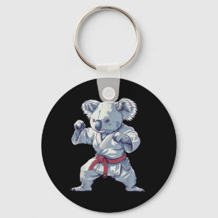 Karate Koala Motif Taekwondo Jiu-Jitsu MMA Key Ring