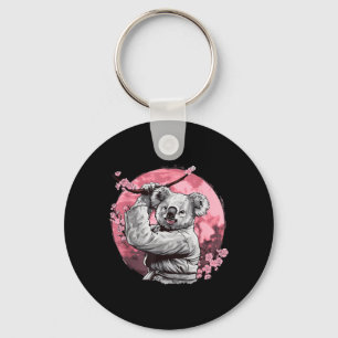 Karate Koala Motif Taekwondo Jiu-Jitsu MMA Key Ring