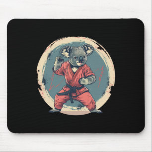 Karate Koala Motif Taekwondo Jiu-jitsu Mma Kickbox Mouse Pad