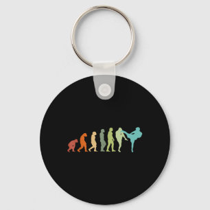 Karate Kung-Fu Evolution Kickboxer Muay Thai MMA Key Ring