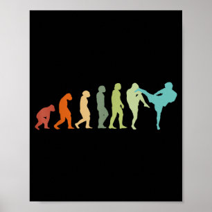 Karate Kung-Fu Evolution Kickboxer Muay Thai MMA Poster