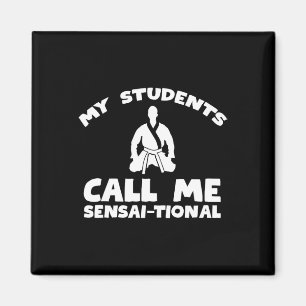 Karate Kung Fu Sensai Teacher - Martial Arts Fight Magnet