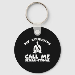 Karate Kung Fu Sensai Teacher - Martial Arts Key Ring