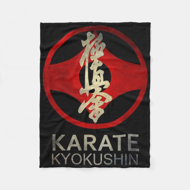 Karate Kyokushin  Fleece Blanket (Front)