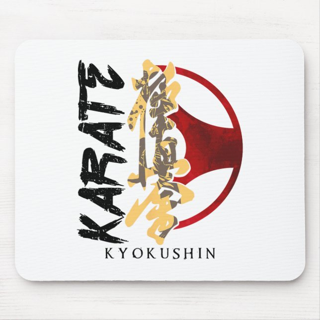 Karate Kyokushin Martial Arts Trainer Fighter Mart Mouse Pad (Front)