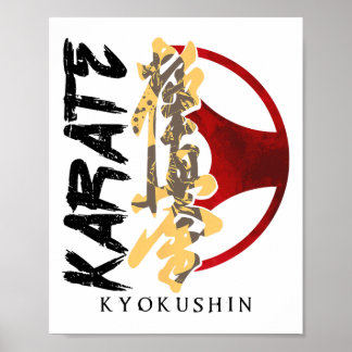 Karate Kyokushin Martial Arts Trainer Fighter Mart Poster