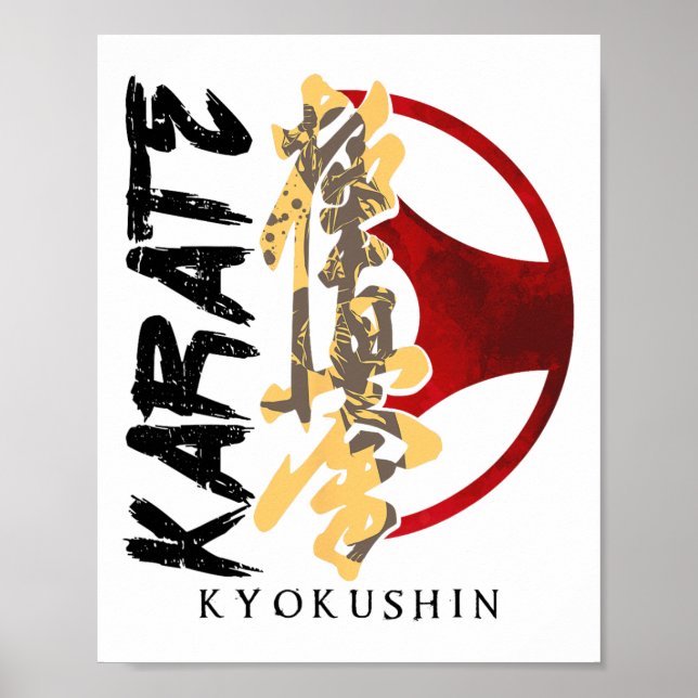 Karate Kyokushin Martial Arts Trainer Fighter Mart Poster (Front)
