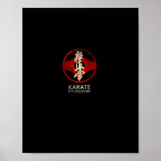 Karate Kyokushin Pullover Hoodie Poster