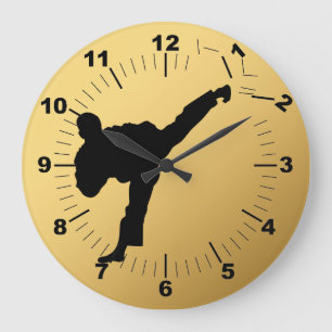 Karate Large Clock