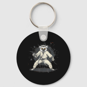 Karate Lemur Animal MMA Taekwondo Martial Arts Key Ring