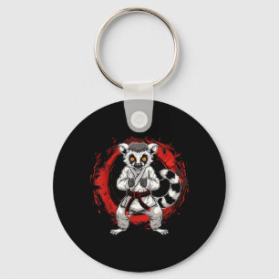 Karate Lemur Animal MMA Taekwondo Martial Arts Key Ring