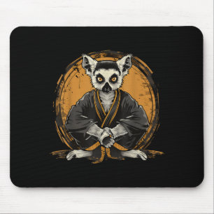Karate Lemur Animal MMA Taekwondo Martial Arts Mouse Pad