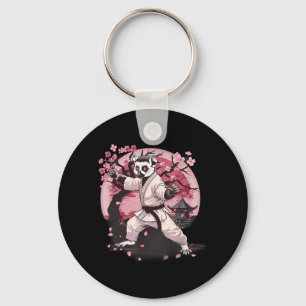 Karate Lemur Motif Taekwondo Jiu-Jitsu MMA Key Ring