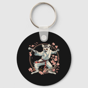 Karate Lemur Motif Taekwondo Jiu-Jitsu MMA Key Ring