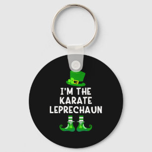 Karate Leprechaun Funny St Patrick's Day Tee  Key Ring