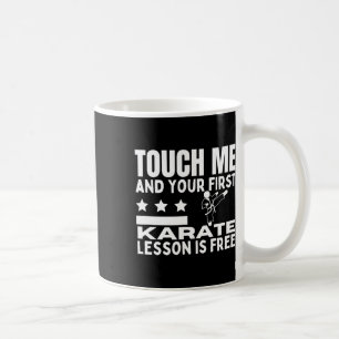 Karate Lesson For Free Coach Funny Karateka Coffee Mug
