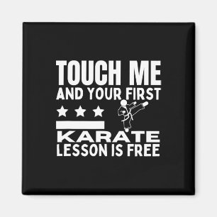 Karate Lesson For Free Coach Funny Karateka Magnet