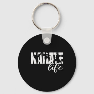 Karate Life Artwork Martial Arts Black Belt Crew Y Key Ring
